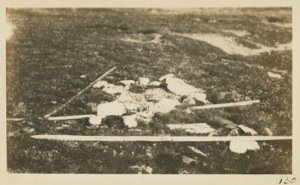 Image of Tent site, with several pots